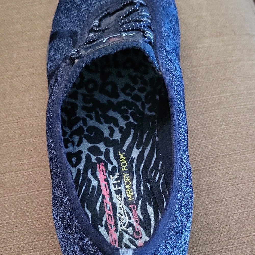 Skechers Women's Navy Slip-On Sneakers - Picture 5 of 6